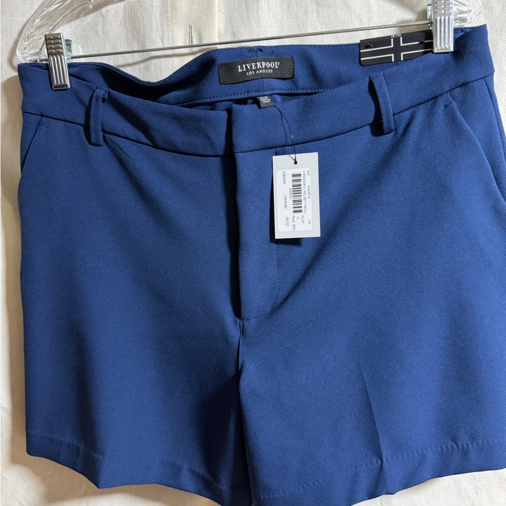 Liverpool Women's High Waist Navy Shorts NWT